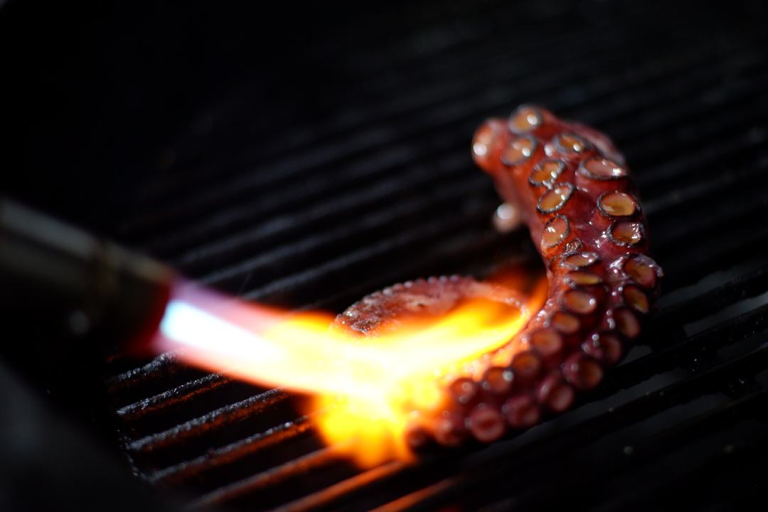 Pulpo a la brasa